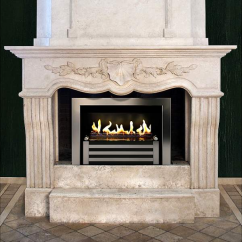 Биокамин в мраморном портале Firezo Dea, стандарт