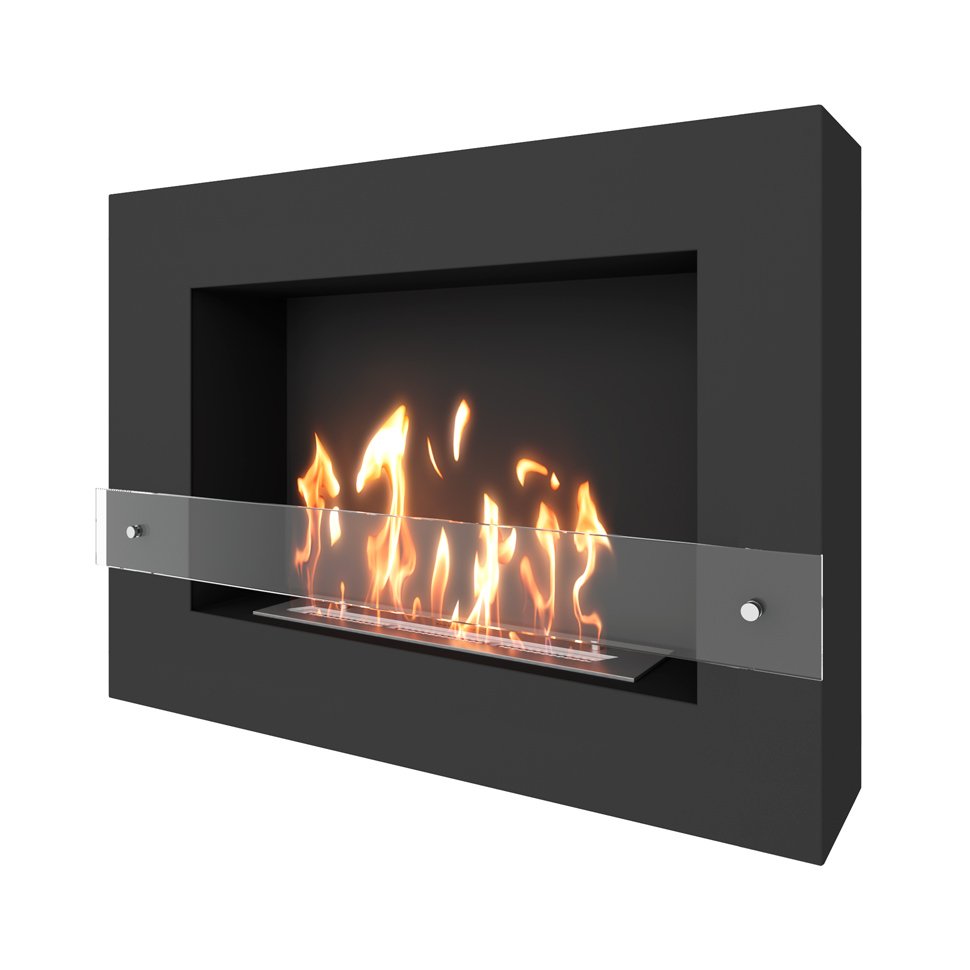 Биокамин SteelHeat WALL GRAND 900 черный