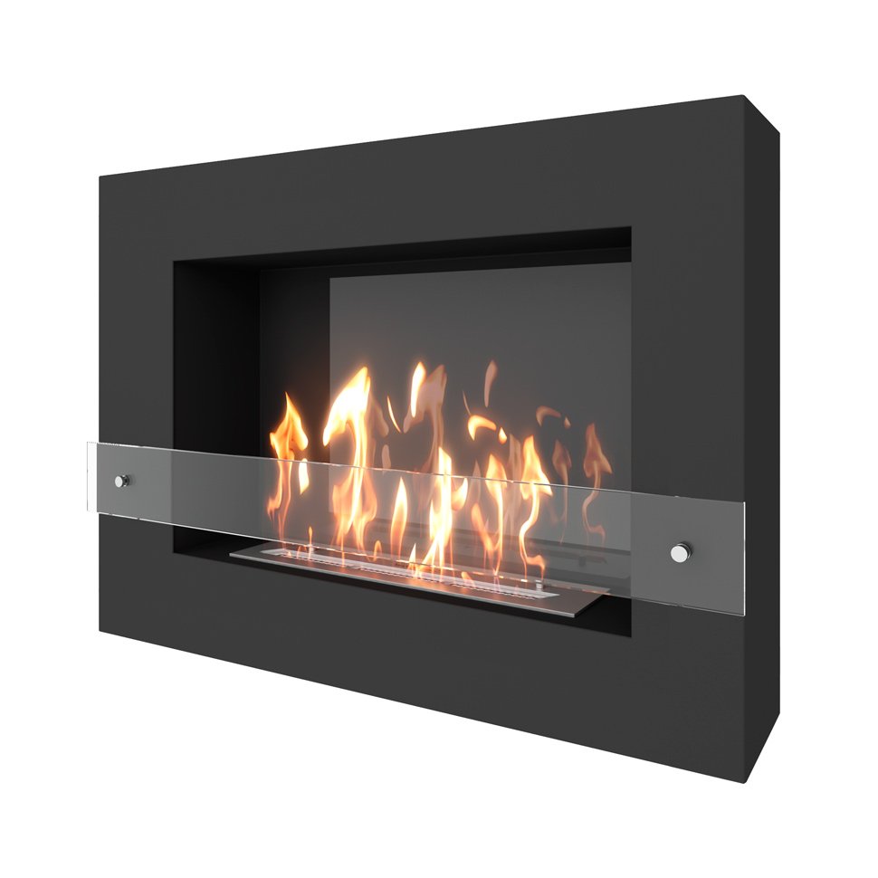 Биокамин SteelHeat WALL GRAND 900 черный