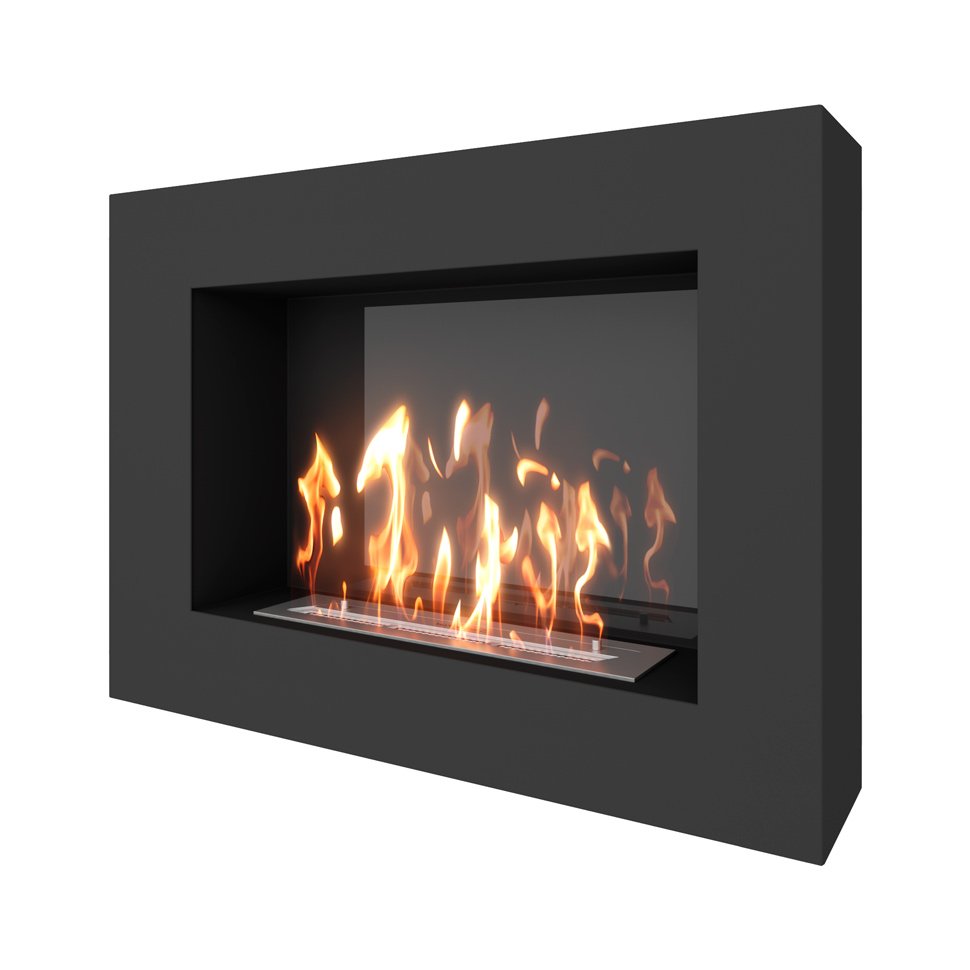 Биокамин SteelHeat WALL GRAND 900 черный