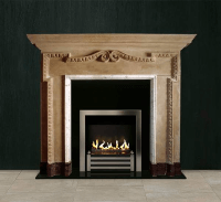 Биокамин в мраморном портале Firezo Palermo, стандарт
