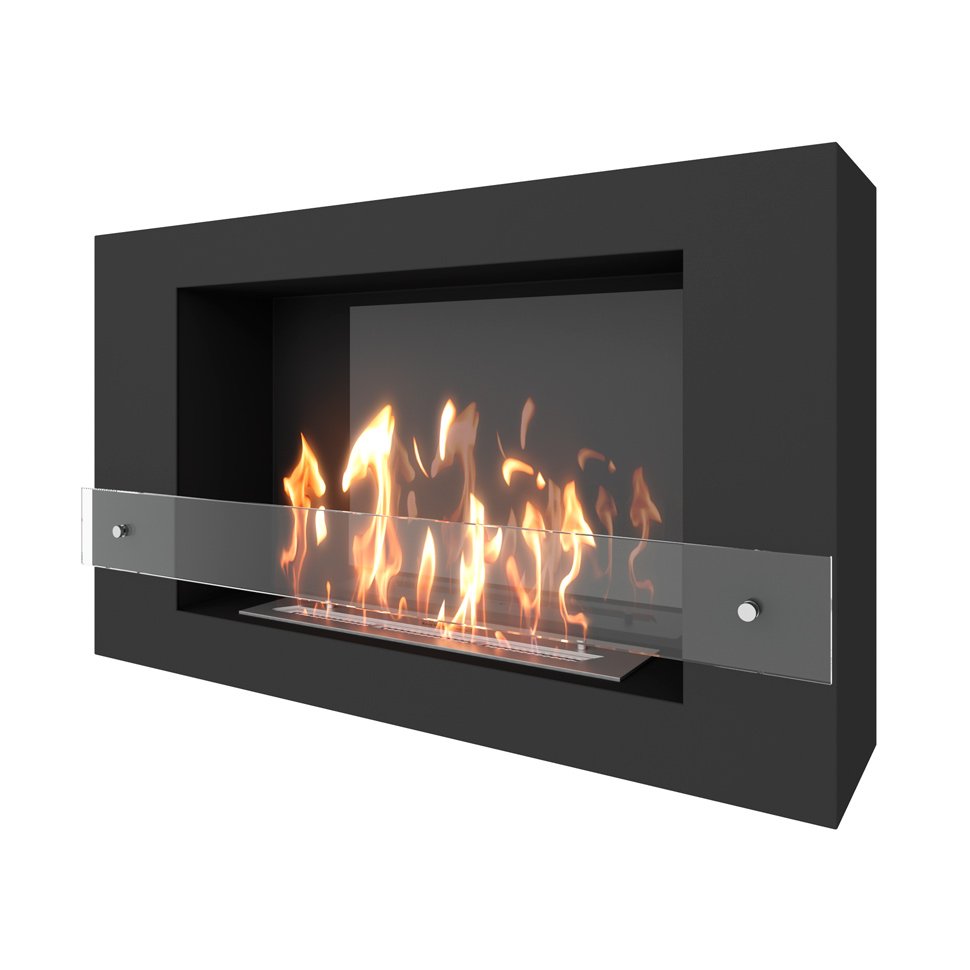 Биокамин SteelHeat WALL LONG 900 черный