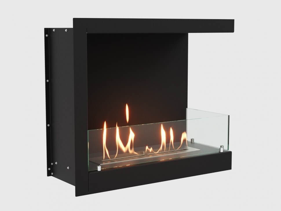 Встроенный биокамин Lux Fire Угловой 755 М (правый угол)
