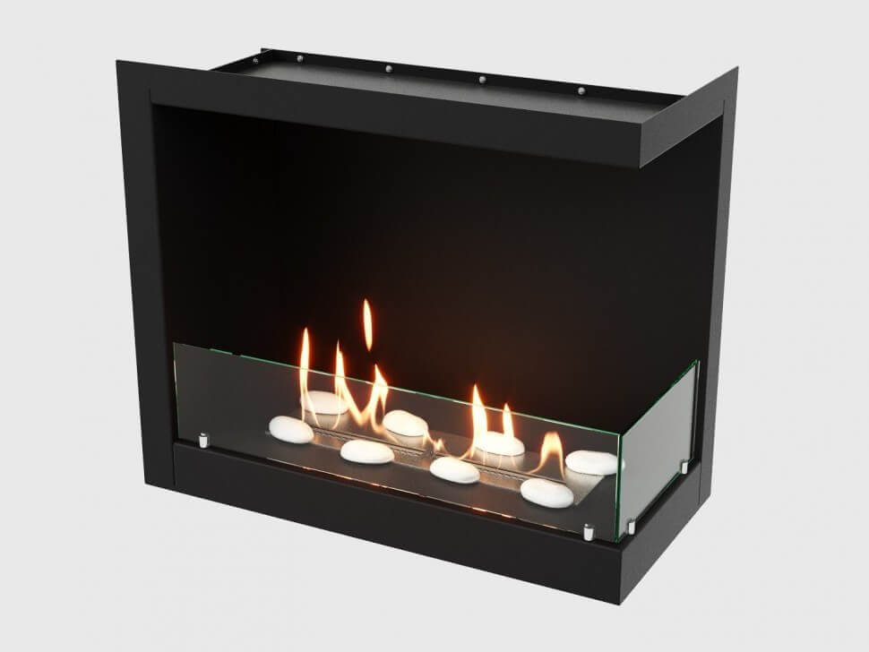 Встроенный биокамин Lux Fire Угловой 755 М (правый угол)