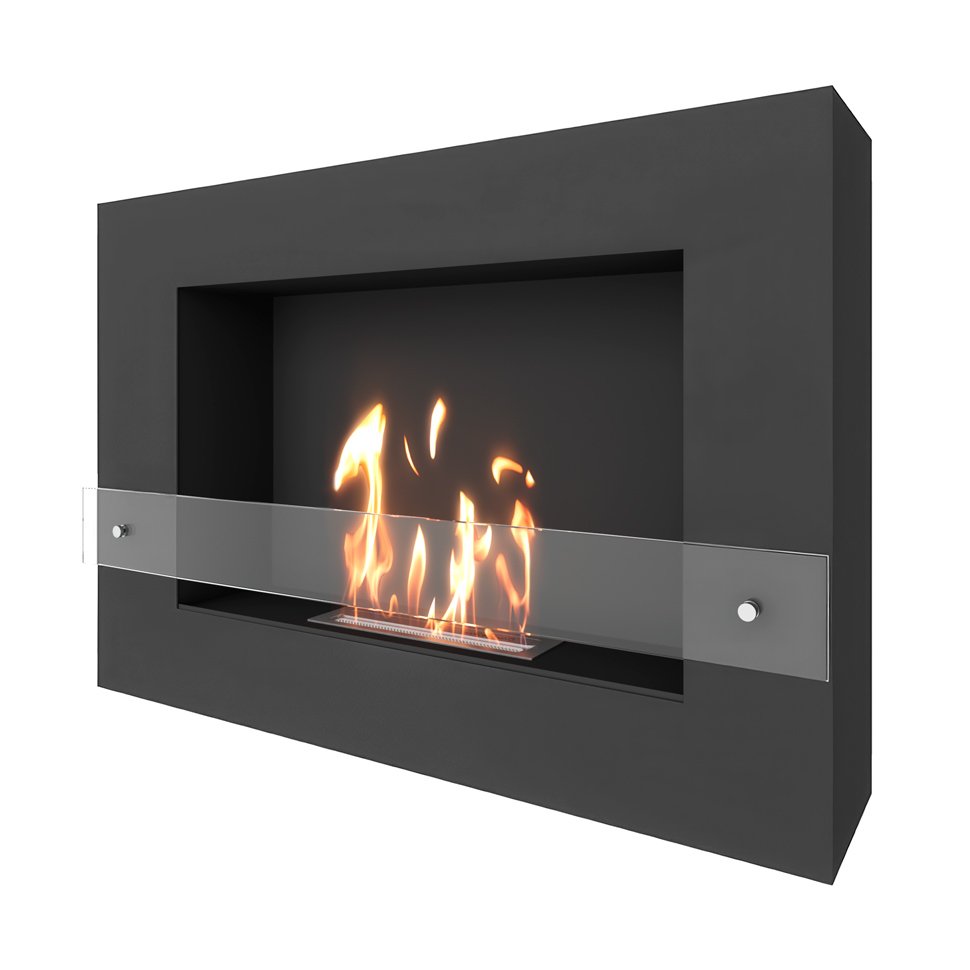 Биокамин SteelHeat WALL GRAND 900 LITE черный