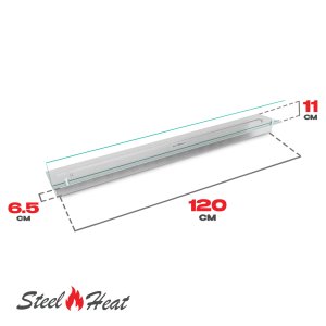Топливный блок SteelHeat LINE GLASS 1200