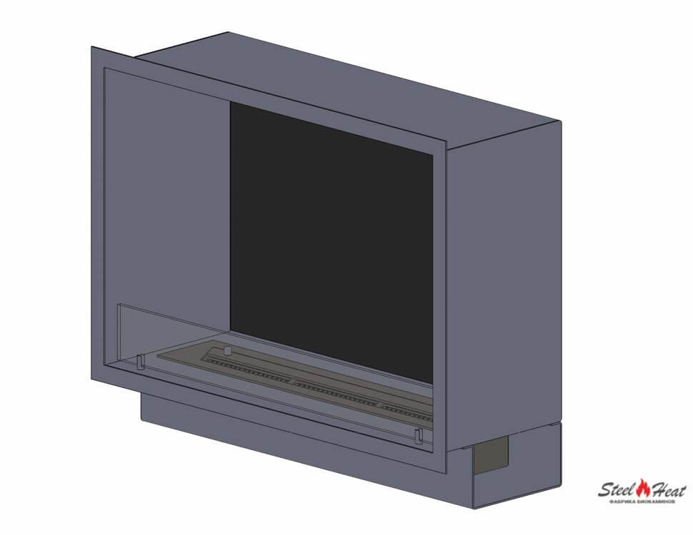 11854С Биокамин встраиваемый в портал на заказ