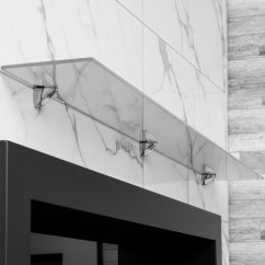 Стеклянная полка для биокамина Opti white 900