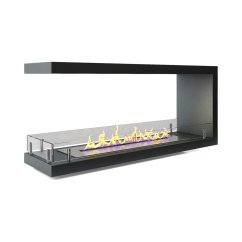 Торцевой сквозной биокамин Firezo Estremita finestra 1200, стандарт