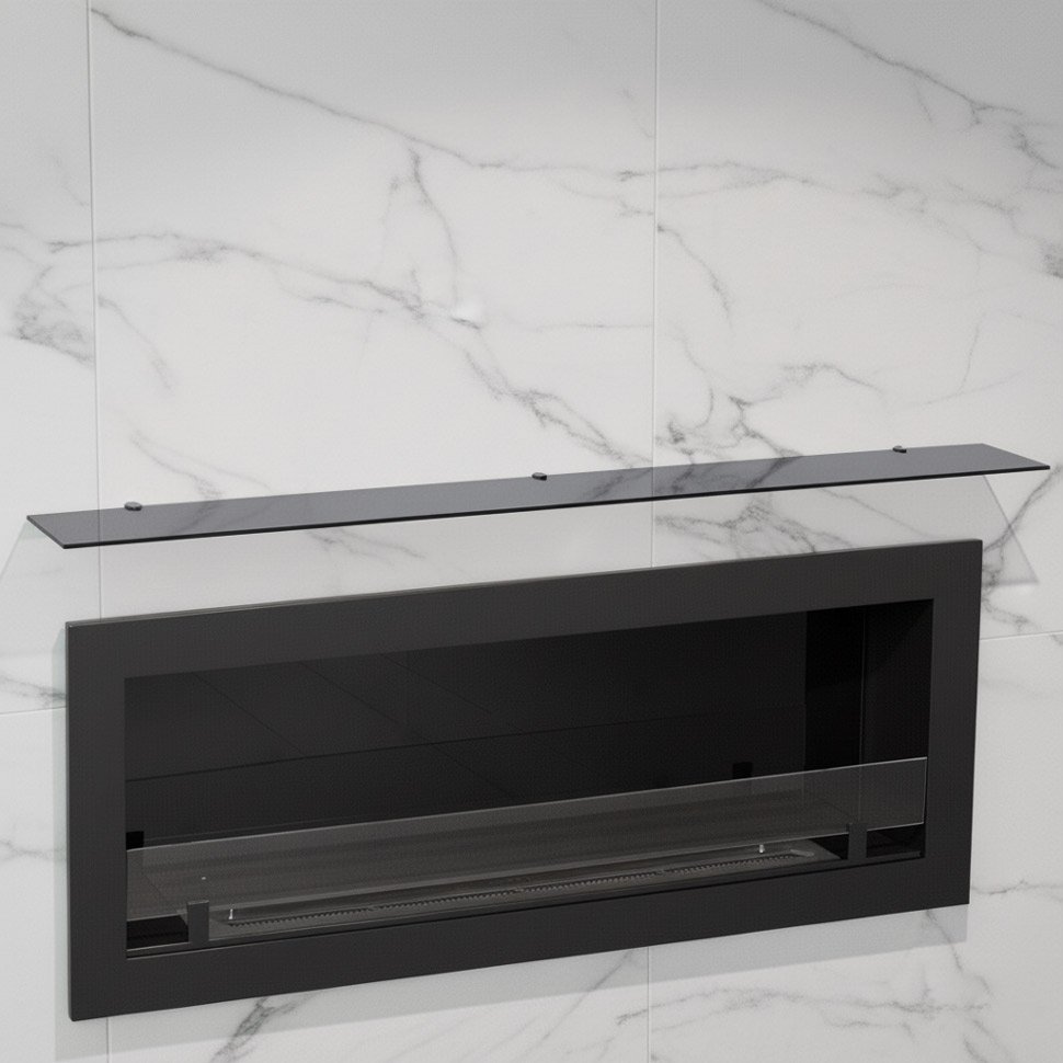 Стеклянная полка для биокамина Gray  1300