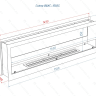 Встроенный биокамин Lux Fire Сквозной 1550 S фото 4