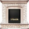 Биокамин в портале Firezo Preston Белый слоновая кость с патиной, стандарт фото 1