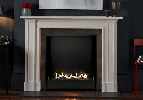 Биокамин в мраморном портале Firezo Buon gusto, стандарт