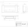 Биокамин встраиваемый SteelHeat LONG-H 900 Small фото 7