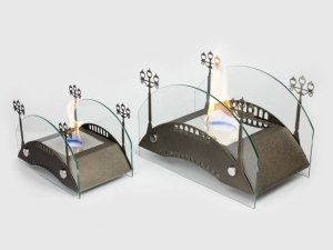 Биокамин настольный Lux Fire Пушкинский мост М (бронза)