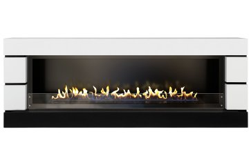 Линейный биокамин Firezo Modern 60 Белый с черным, стандарт