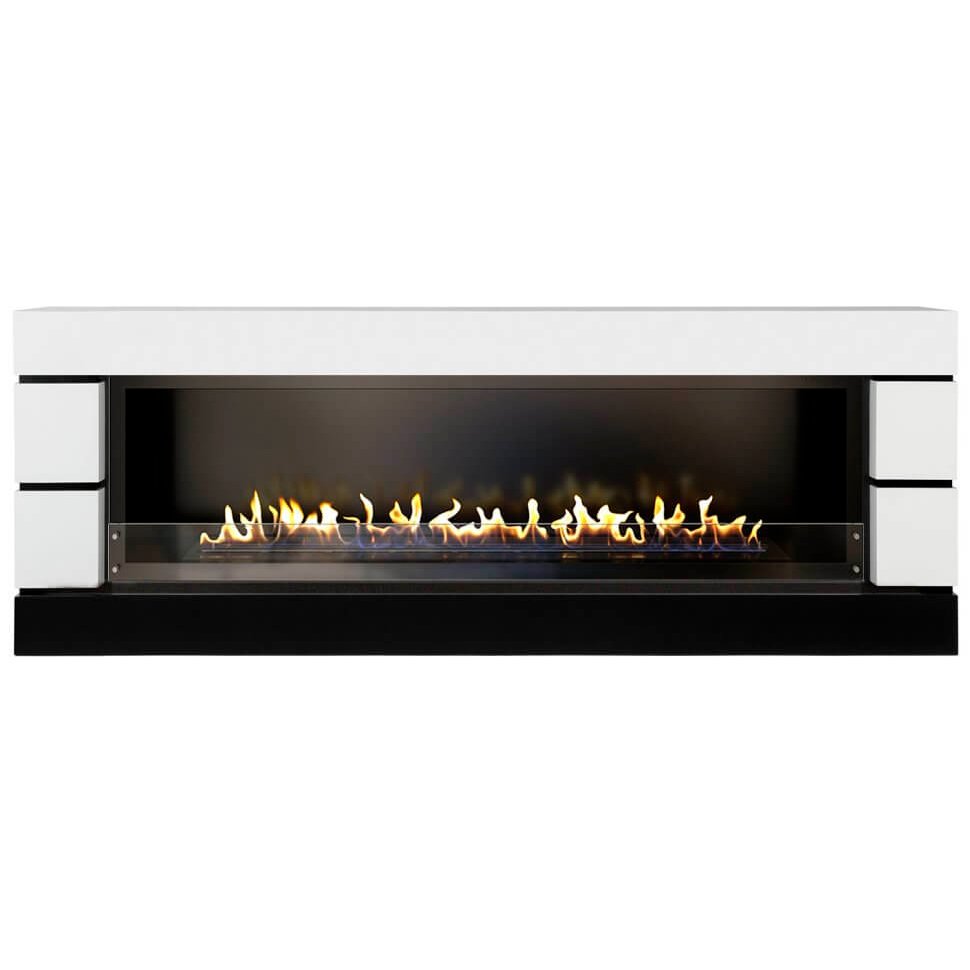 Линейный биокамин Firezo Modern 60 Белый с черным, стандарт