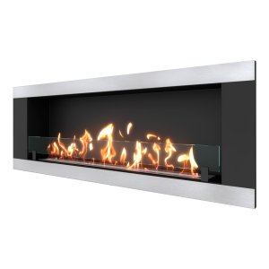 Биокамин встраиваемый SteelHeat LONG-H 1500 XL
