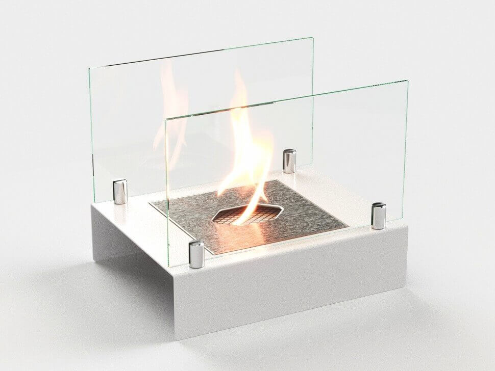 Биокамин настольный Lux Fire Арлекино М (белый)