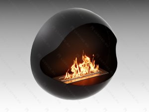 Настенный биокамин Lux Fire Блэк Джек
