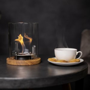 Столик с биокамином Catterheim UNO GRAPHITE NATUR